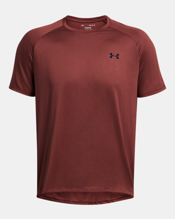 Men's UA Tech™ 2.0 Short Sleeve in Red image number 2
